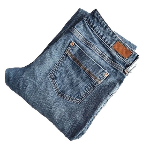 Eddie Bauer Jeans Women's Size 12R (34x30) Med Wash Bootcut Stretch Item# 2871 - Picture 6 of 16